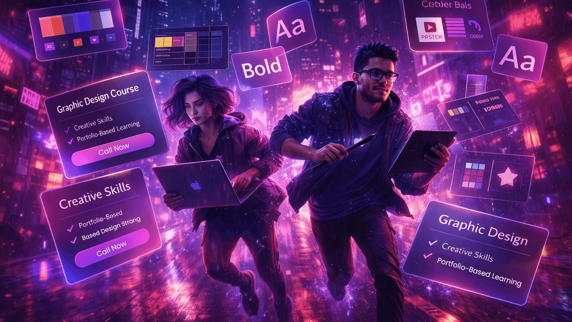 graphic design training institute in pune poster