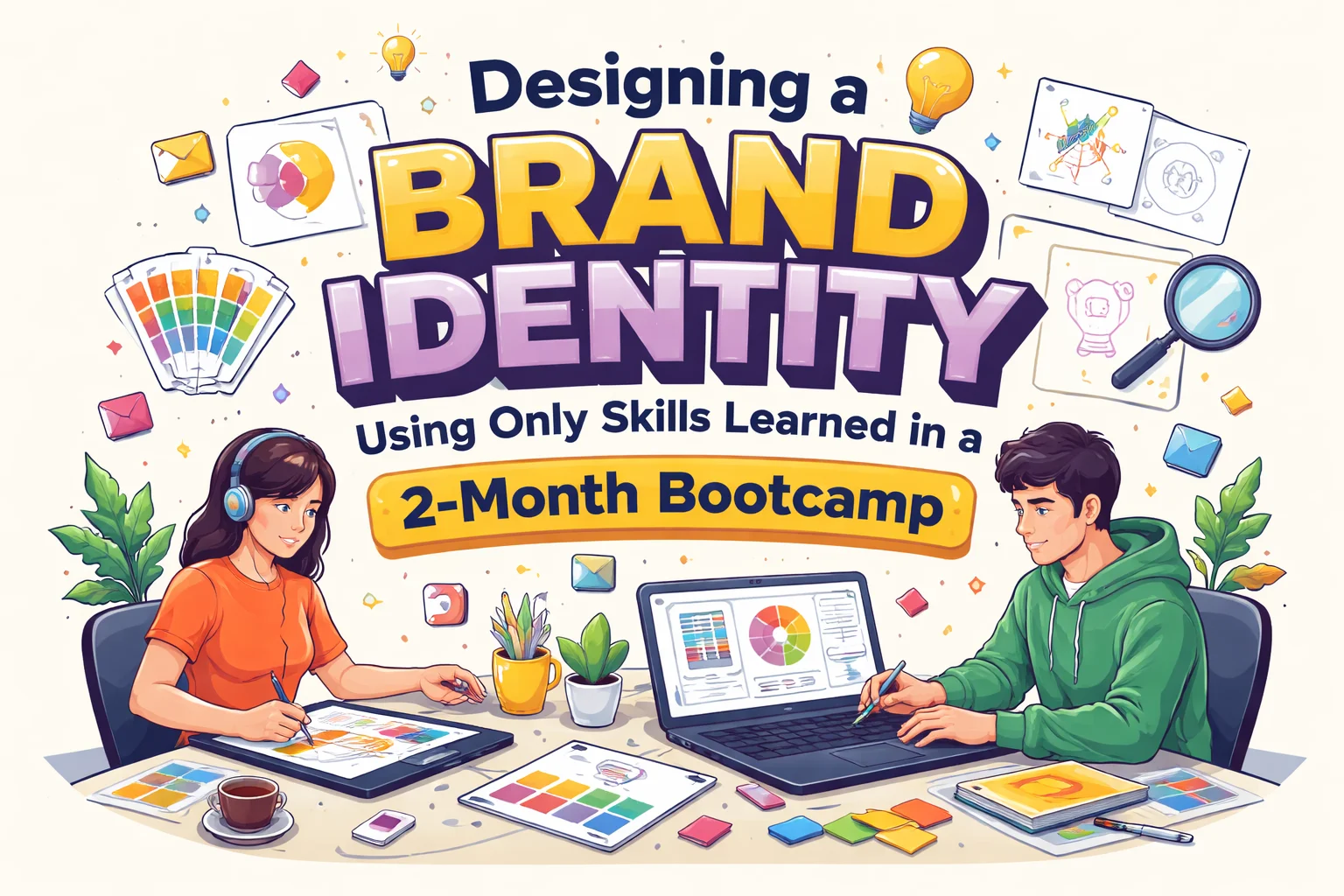 Designing a Brand Identity Using Skills Learned in a 2 Month Bootcamp