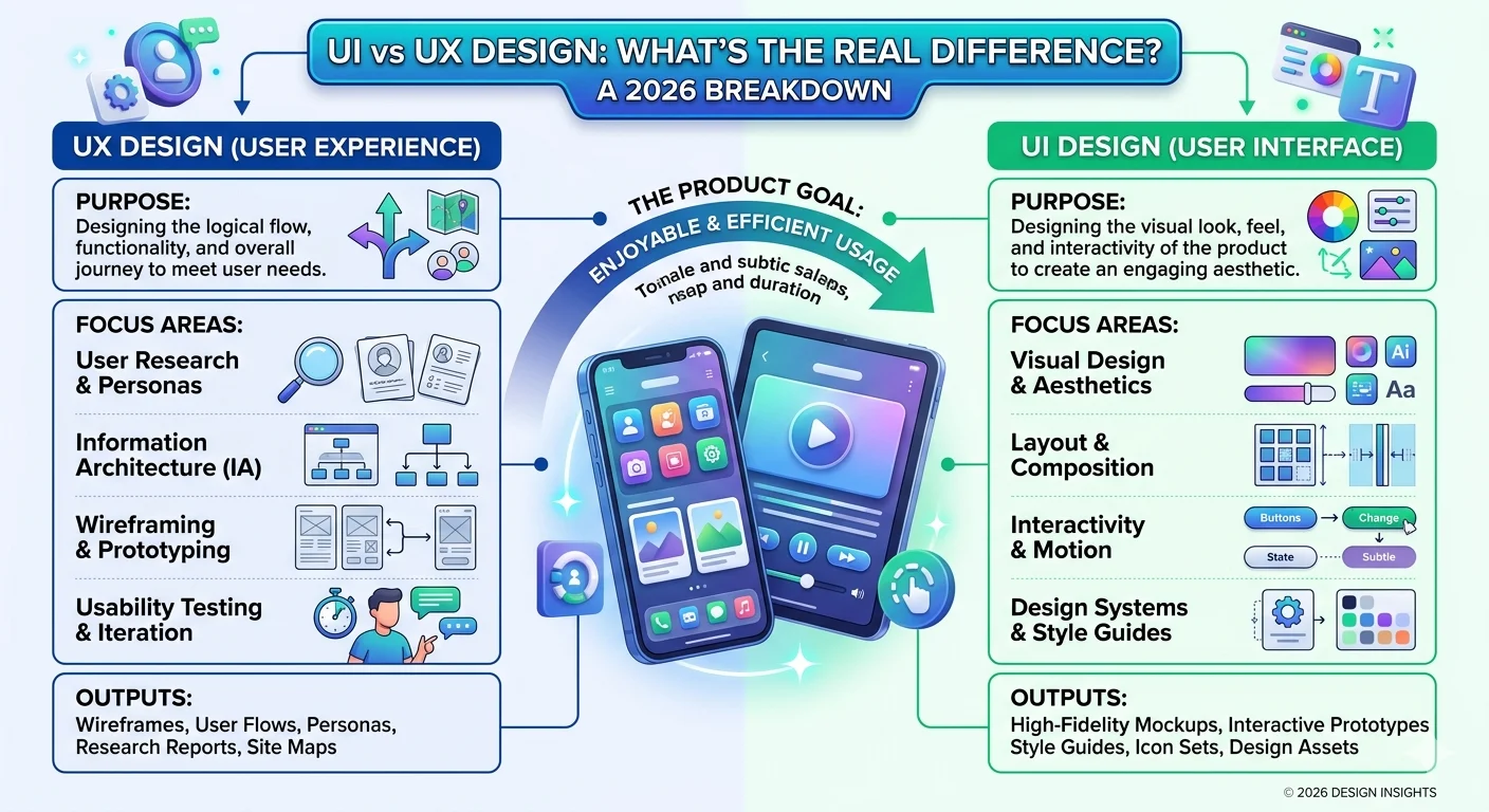 UI vs UX Design Difference Explained