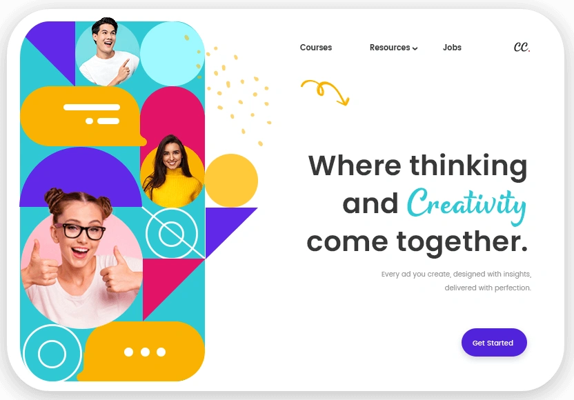 creative concept web ux ui design